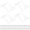 8 Pcs Charnières en T, Charniere Porte Lourde Blanche, 124mm Charnière à Penture Droite, Charnière Porte de Grange, Charnière Portail Bois en T, Charnières de Portes pour Jardin Placard Fenêtres