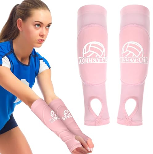 1 par de protectores de brazo para voleibol juvenil, accesorio de protección de antebrazo para voleibol, protectores de brazo para deportes, amortiguación antideslizante para antebrazos de voleibol