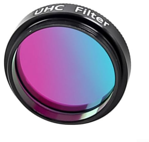 1.25 UHC Filter for Telescopes, Light Pollution Reduction and Image Contrast Enhancement, Compatible with 1.25 Inch Eyepieces with British Threads