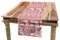 ABAKUHAUS nordisch Tischläufer, Pferde Herz-Engel, Esszimmer Küche Rechteckiger Dekorativer Tischläufer, 40 x 180 cm, Zinnoberrot Weiß
