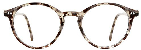 TIJN Blue Light Blocking Glasses,Vintage Round Frame Eyeglasses,Anti-Glare Computer Glasse,Screen Fatigue & UV Protection