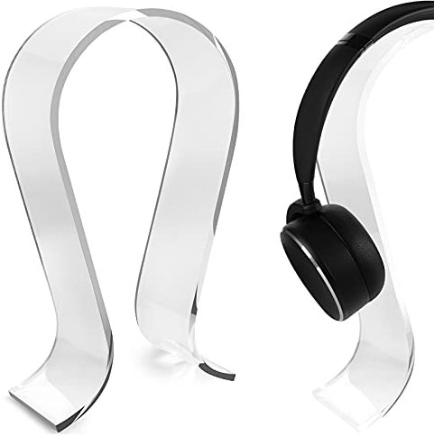 GEEKRIA Acryl-Kopfhörerständer, Kopfhörerhalter, On-Ear-Kopfhörerständer, Omega-Headset-Halter, Kompatibel Mit Bose, Marshall, Jabra, JBL, ATH, Sony, AKG, Sennheiser-Headset-Ständer (M Basic)