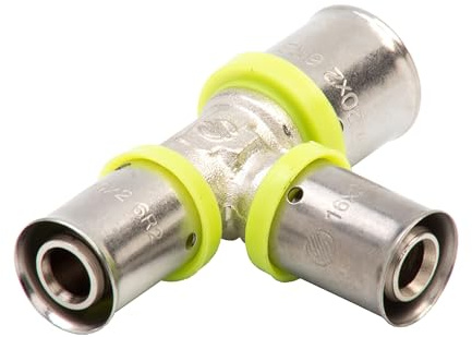 Pressfitting Fittings kompositrör, T-stycke reducerad Ø 20 x Ø 16 x Ø 16