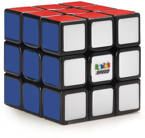 Rubik's Rubik’s Cube, 3x3 Magnetic Speed Cube, Super Fast Problem-Solving Challenging Retro Fidget Toy Travel Brain Teaser, for Adults & Kids Ages 8 and up