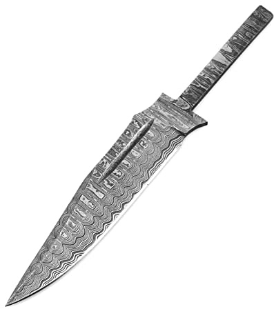 MAQSON Hoja de Damasco Forjada a Mano en Blanco Hoja Damasco 6037EA