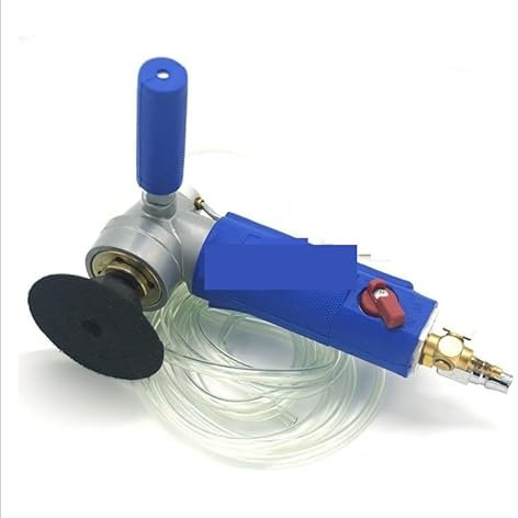 Amoladora húmeda Lijadora neumática de agua de aire de 3 pulgadas y 4 pulgadas de tipo alimentado con agua profesional, lijadora pulidora de aire húmedo, velocidad libre 0-4300rpm Pulido más fácil, me