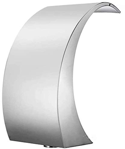 GIQKDZNUO Fuente de Acero Inoxidable, cascadas para Piscina, jardín, baño al Aire Libre, aspersor de Agua Divertido, decoración de Piscina montada en la Pared.