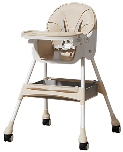 Silla alta para niños - Silla alta portátil para niños pequeños, sillas altta combinada, asiento alto para bebés | Con función de tumbona y saltador, asiento oscilante plegable para acampar, alimentar