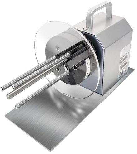 Automatisk etikettupprullningsmaskin med 2 bafflar, steglös hastighetsreglering 3-30 cm/s, spolningsbredd 90 mm, perfekt för kontor och hem
