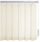 Sonnenschutz-HH® - Lamellenvorhang creme - Breite 300 cm x 250 cm Höhe - Office Blendschutzlamellen für Bildschirmarbeitsplätze Lamellenbreite 127mm Vertikaljalousie Vertikalanlage