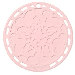 Le Creuset French Trivet, Silicone, Heat resistant to 250°C, 20 cm, Powder Pink, 93007300231000