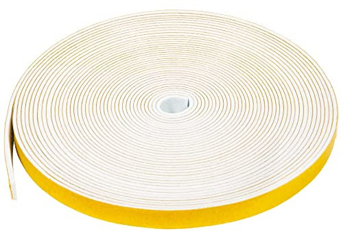 Dichtband Selbstklebend Gummidichtung 6mm x 1.5mm, NAVK 10m Dichtungsband für Tür Fenster Bad Dusche, Anti Kälte-Wind Lärm und Kollision -Weiß