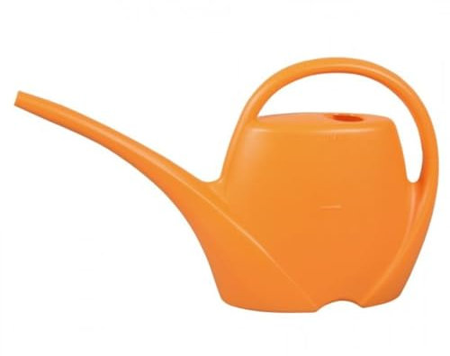 Petit arrosoir pour plantes d'intérieur - 1,7 l - Arrosoir en plastique de qualité supérieure - Arrosoir pratique pour l'intérieur - Idéal pour arroser les plantes d'intérieur - Orange