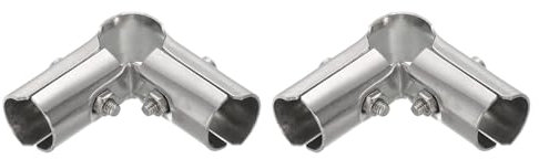 QUARKZMAN 90 Grado Strutturale Tubo Connettore 2pz Catena Collegamento Recinzione Morsetto Acciaio Inox Angolo Montaggio Bordi Morsetto Adatta OD 1(25mm)