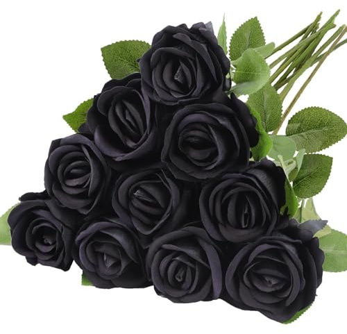 N&T NIETING Lot de 20 Fleurs de Dahlia Artificielles, Violet