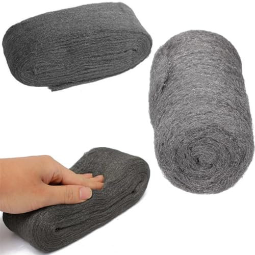 Citystores® LB 00 - Lana de acero superfina para limpieza, pulido y acabado, ideal para madera, metal, vidrio y más, 250 g