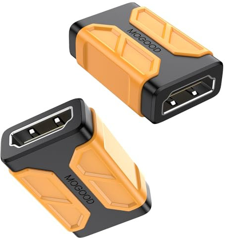 MOGOOD Coupleur HDMI 8K, Adaptateur HDMI 2.1 Femelle vers Femelle, supporte la 3D 8K@60Hz/4K@120Hz UHD HDR eARC pour cinéma, projecteurs, TV, PC, Moniteur, Console de Jeux, 2 Packs