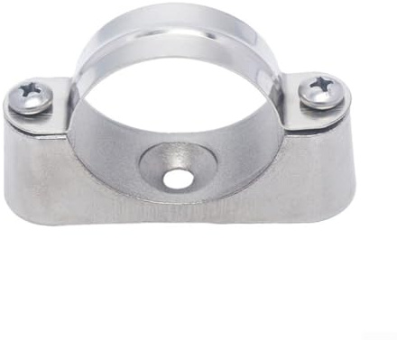 Oniissy Staffa di supporto per tubi in acciaio inossidabile 316 con base in lega di alluminio per applicazioni elettriche domestiche e meccaniche, fissaggio per tubi resistenti (16-18 mm)