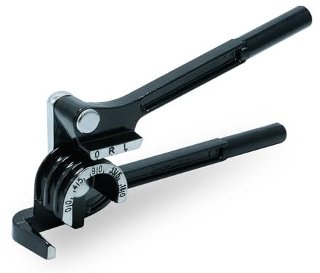 CCLIFE Dobladora de Tubos Manual 3 en 1 de 6/8/10 mm, 0-180° Maquina Doblar para Tuberías de Aluminio, Latón, Cobre de Pared Fina, Negro