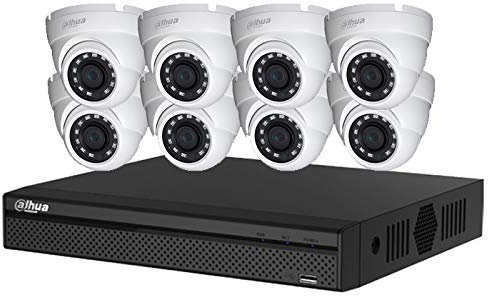 Kit 8 caméras dômes 5Mpx vidéo Surveillance DAHUA