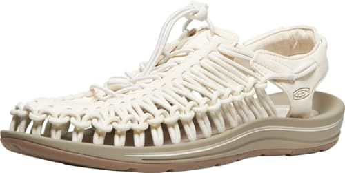 KEEN Homme Uneek Classic Two Cord Sandales, Bonnet Blanc/Tige de maïs, 44.5 EU