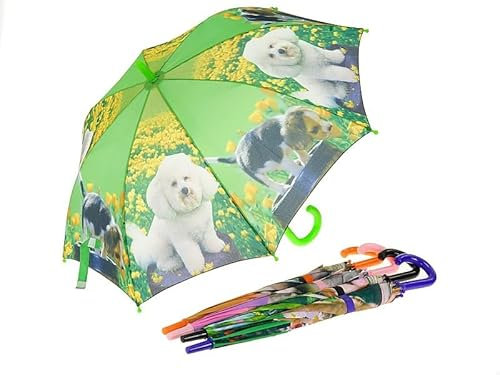 Barnparaply automatiska hundar och kattungar 68 cm