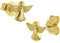 trendor Kinder-Ohrringe Engel Ohrstecker Gold 585 / 14K zauberhafter Ohrschmuck für Mädchen, elegante Geschenkidee, 68207