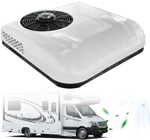 RV Rv Air Conditioner Air Conditioner, 12V/24V Rv Dach Klimaanlage Für LKW, Wohnmobile Und Wohnwagen, Effiziente Kühlung Für Komfortables Reisen In Anhänger Und Camper Vans,Weiß-12V