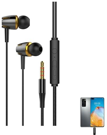 Generico Écouteurs Réduction de l'audio pour téléphone – Écouteurs intra-auriculaires | Réduction du bruit audio SurroundCasque Intra-auriculaire, Audio Surround, Casque en Silicone, Expérience