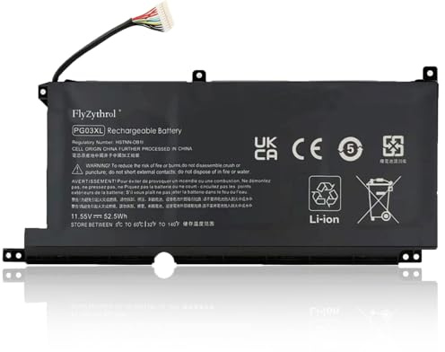 FlyZythrol PG03XL laptop battery Compatible with HP Pavilion Gaming 15-dk