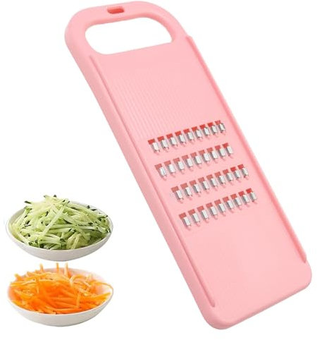Râpe manuelle en plastique, râpe pour kicthen, râpe à carottes, râpe à légumes avec lames en acier inoxydable, râpe de cuisine pour carottes, légumes, oignons, choux, pommes de terre, concombre, chou