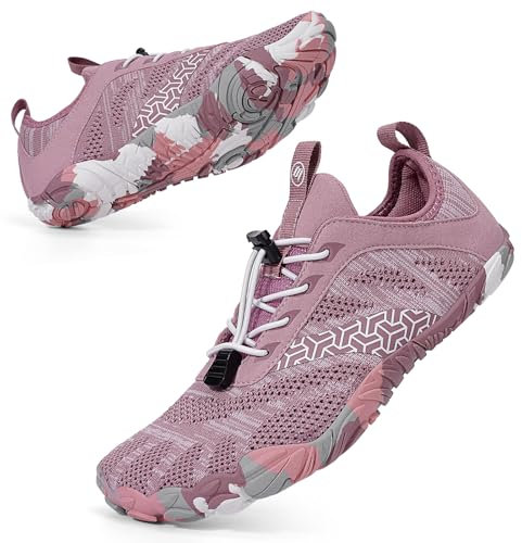 BibHoly Barfuss Schuhe Damen Herren Barfußschuhe, Leicht Atmungsaktiv Traillaufschuhe rutschfest Fitnessschuhe für Fitnessstudio und Outdoor-Aktivitäten