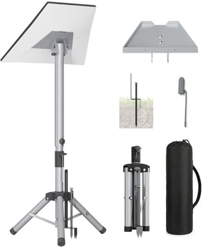 ERGO COLLECT Starlink Gen 3 Tripod Stand with Adapter, Adjustable Starlink Mount for Gen 3 (V3) Standard Dish, 35.4–47.2 in Height, 90° Tilt Satellite Dish Ground Mount for RV & Outdoor Use