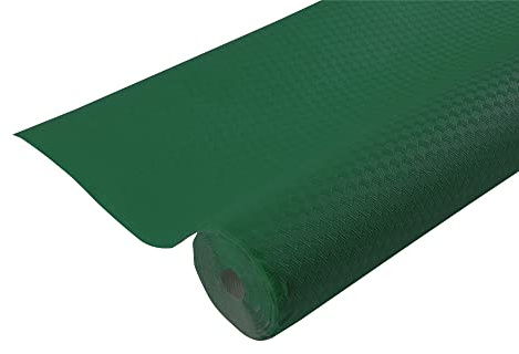 Pro Nappe - Cod. 802018I - Tovaglia monouso in carta goffrata rivestita con protezione per non rovinarsi, tinta con inchiostro conforme al contatto alimentare - Rotolo 1,20 x 20 Mt - Verde abete
