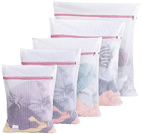 ZIPPED LAUNDRY Wash Net Bags Mesh Bra Socks Lingerie Clothes Washing 50x60 (1)