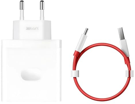 OnePlus 100W Schnellladegerät SUPERVOOC Type-A + USB-C Cable weiß