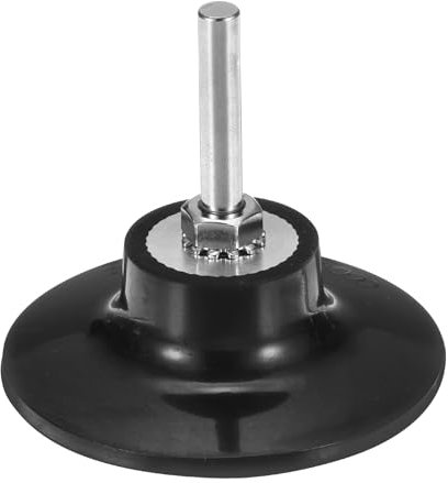 QUARKZMAN Soporte de Disco de 3 para Discos de Cambio Rápido con Mandril de 1/4 para Esmeriladora de Troqueles, Discos de Lijado y Acondicionamiento, Negro