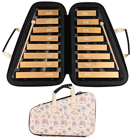 16 Keys Glockenspiel 16-not (Aprico rosa färg)