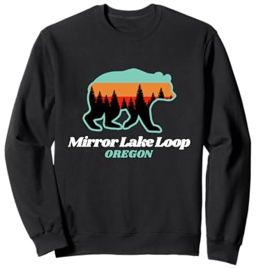 Lake Mirror Loop, Souvenir Estivo della Famiglia degli orsi Felpa