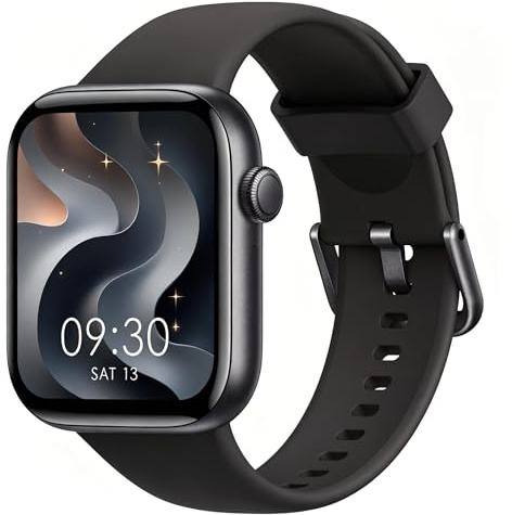 AOYBWK Montre Connectée Homme Femme avec Appels Bluetooth, Écran 1.85 HD Smartwatch Sport (140+ Modes), Cardiofréquencemètre, Moniteur de Sommeil, Étanche IP68 pour Android iOS