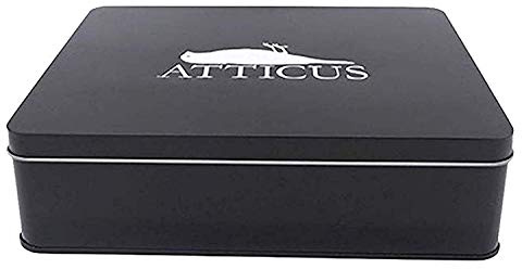 Atticus - Crow Logo Tin Set - Official Mens T Shirt + Beanie & CD (M) White