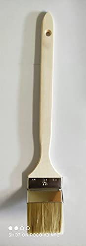 Farben-Budimex 10er Set Heizkörperpinsel 75 mm Winkelpinsel, Lasurpinsel, Lackierpinsel, Malerpinsel für schwer zugängliche Stellen