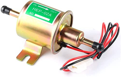 LNGJIN Universal Elektrische Benzinpumpe, Dieselpumpe, Niederdruck-Kraftstoffpumpe für Benzin & Diesel Baumaschine (Gold)