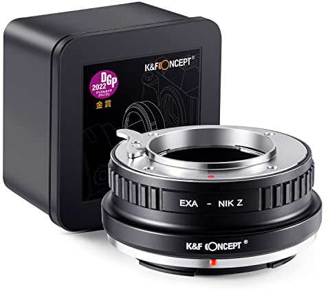 K&F CONCEPT Updated EXA to NIK Z Adapter, Manual Lens Mount Adapter Compatible With Exakta Lenses Compatible with NIK Z Mount Mirrorless Camera Body