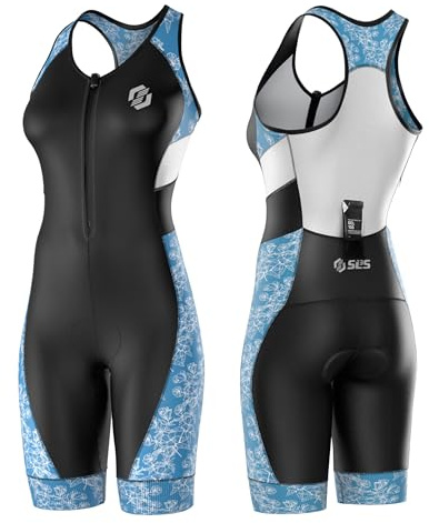 SLS3 Traje de triatlón para Mujer | Traje de triatlón | Trisuit | Triatlón de una Pieza | Traje de baño FX 2.0