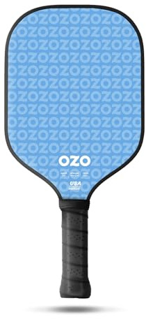 OZO Pickleball – Spark Anfänger Power-Schläger – Carbonfaser-Oberfläche (Blau)