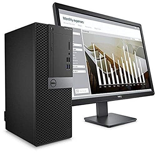 HP/Dell/Lenovo Complete Set of Branded 24in Monitor, Quad Core i5 8th Gen Desktop Computer 8GB RAM 256GB SSD WiFi Windows 11 64-Bit PC with Keyboard and Mouse