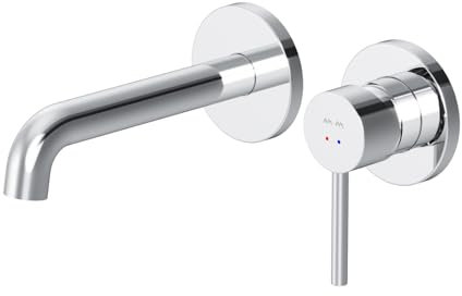 AM.PM Spike Robinet de lavabo encastré pour salle de bain avec longueur de bec 181 mm Chromé