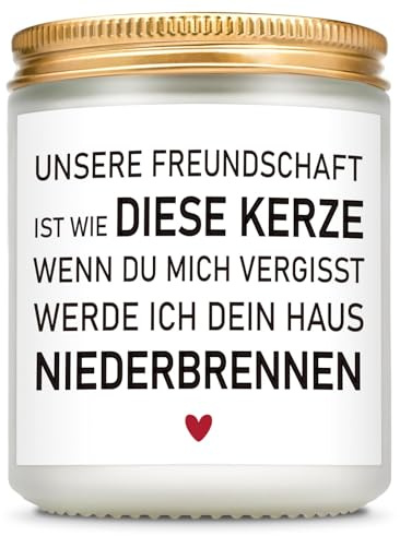 Giftasy Beste Freundin Geschenke - Duftkerze im Glas, Geschenke für Freundin zum Geburtstag, Geburtstagsgeschenk, Freundschaftsgeschenke, Freundschaft