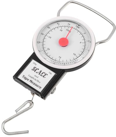 Kisangel Balance à Ressort Portable Balance à Main Multifonction Résistante Aux Intempéries pour Pesée Précise de Poissons Bagages et Produits Alimentaires
